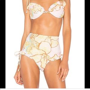 Mink pink NWT Size S Animal Orchid Bikini Bottom Swim